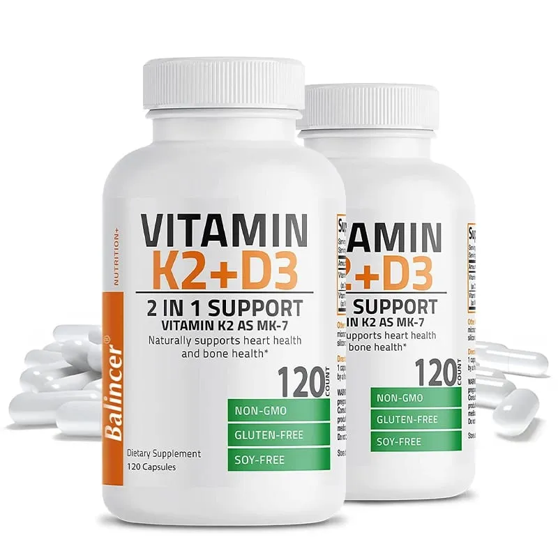 Vitamin D3 + K2(MK7) Supplement - Bone Joint Heart Immune Teeth and Skin Health Support - Non-GMO Supplement — image 2