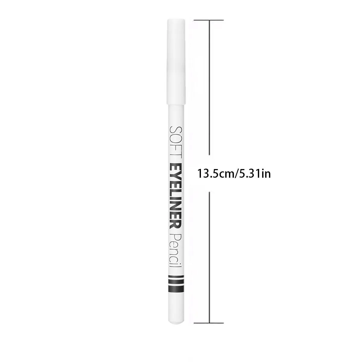 Eyeliner Øjenskyggepen i mat hvid træ Vandtæt og smudsafvisende Let at bruge for begyndere Velegnet til alle hudtyper — image 6