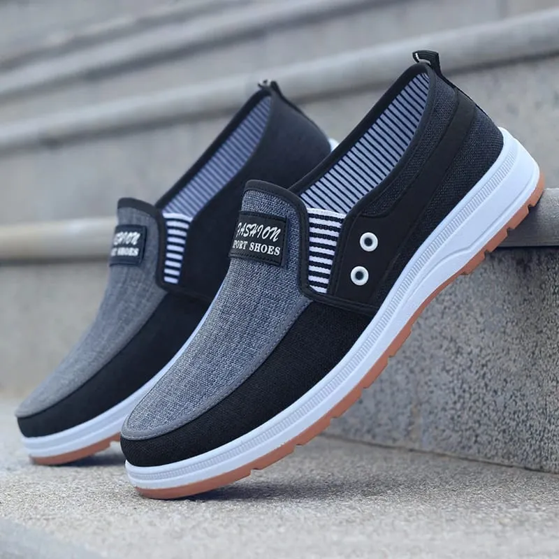 Men's Fashionable Solid Knitted Running Shoes - Lightweight Breathable and Non-Slip - Perfect Sports Shoes for Outdoor Adventures