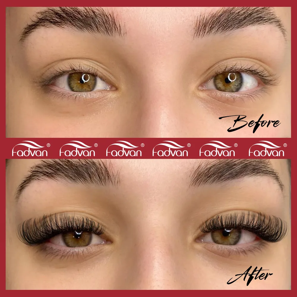 Fadvan DIY Cluster Lashes Mixed Tray Individual Lashes Volume Eye Lashes Soft Natural Lashes Mink Lash Cluster False Eyelashes — image 7