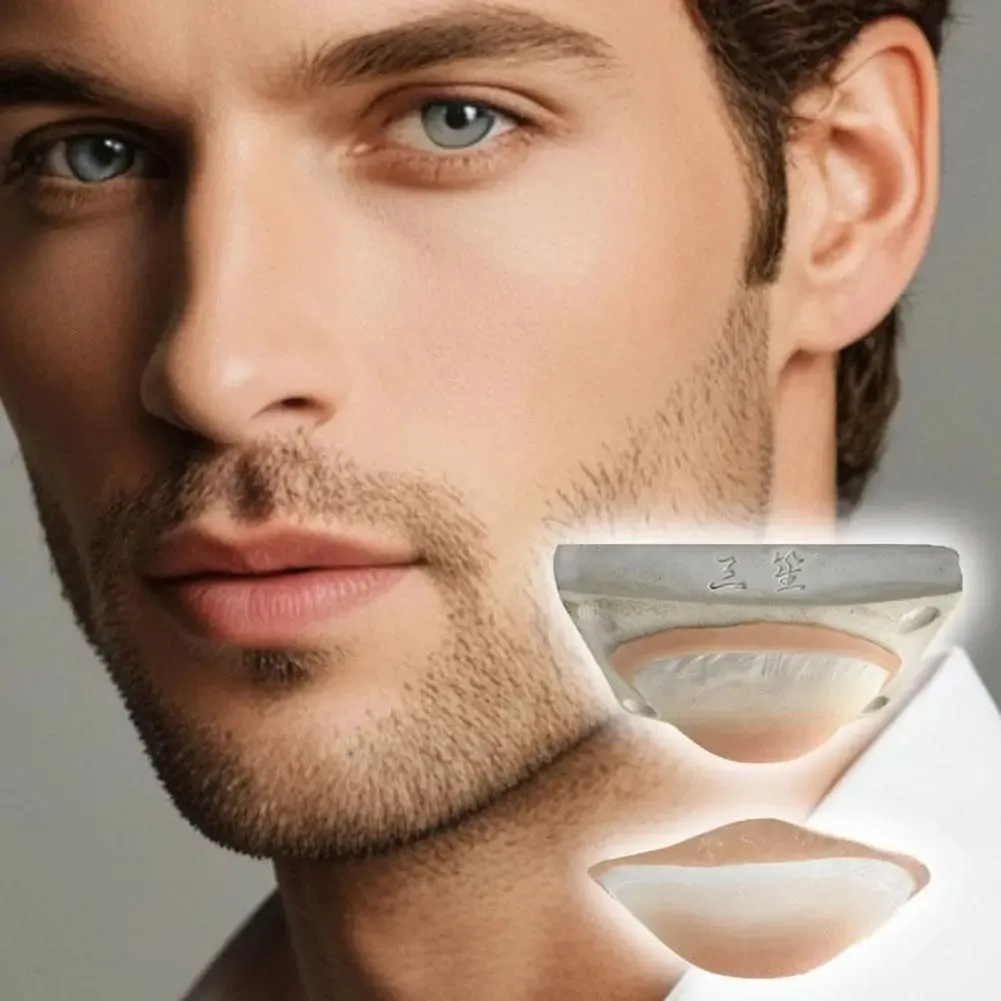 1pc realista silicone falso nariz & queixo prótese reutilizável skin-friendly3d falso nariz efeitos especiais ferramentas de maquiagem para cosplay — image 4