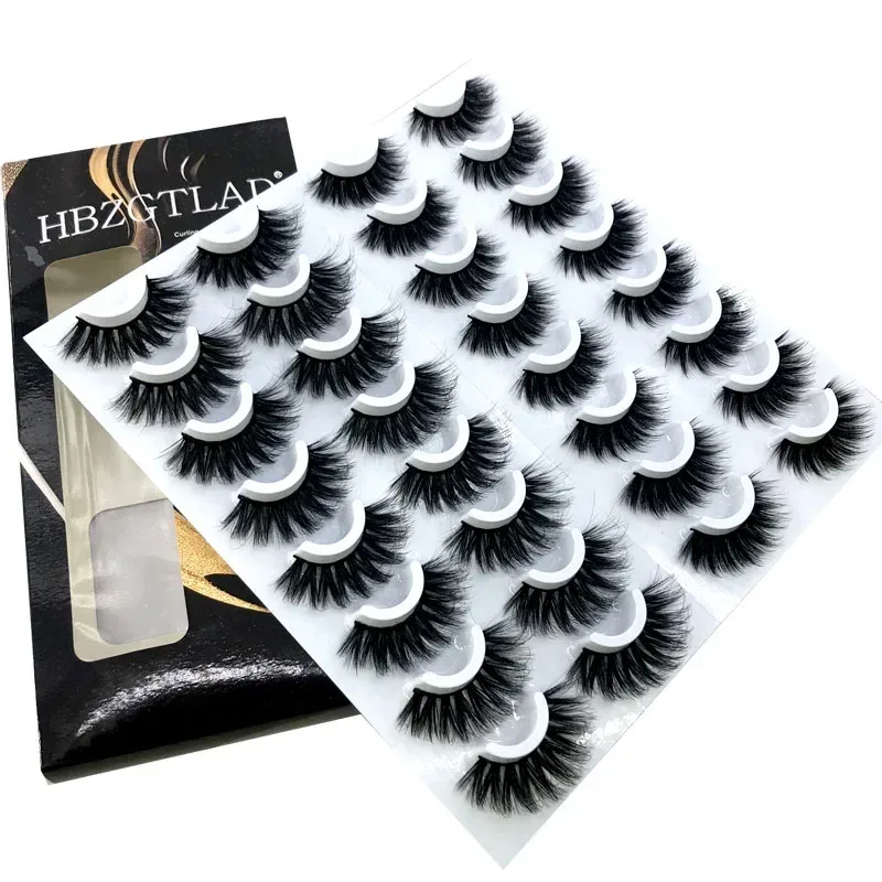 16 Pairs 3D Mink Hair False Eyelashes Natural/Thick Long Eye Lashes Wispy Makeup Beauty Extension Tools — image 8