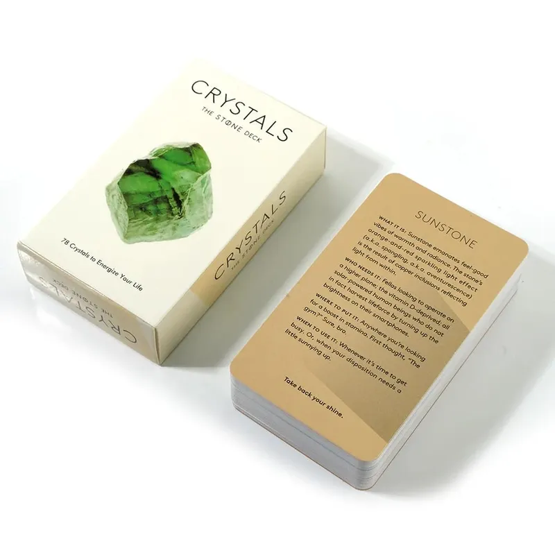 Crystals Tarot Cards Oracle Cards tarot Deck and Card Game high quality Kabbalis Board Game Divination fate party enterainment — image 2