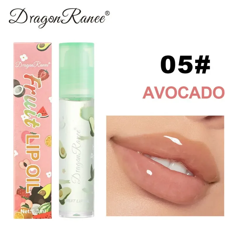 6 Colors Furit Lip Oil Plumping Lip Gloss Oil Moisturizing Lips Makeup Lip Balm Lasting Liquid Lipstick Nourishing Cosmetics