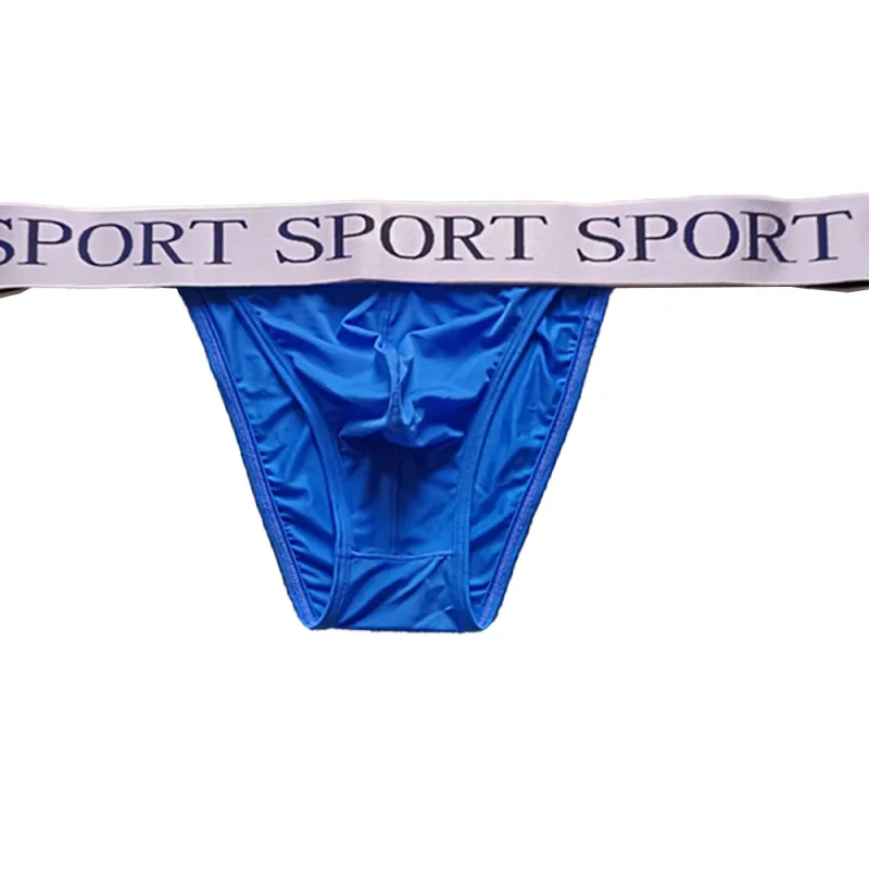 Sissy Men Ice Silk Soft Bugle Pouch Briefs Sexy Underwear Pouch Comfy Thin Breathable Low Rise Mini Briefs Lingerie — image 2