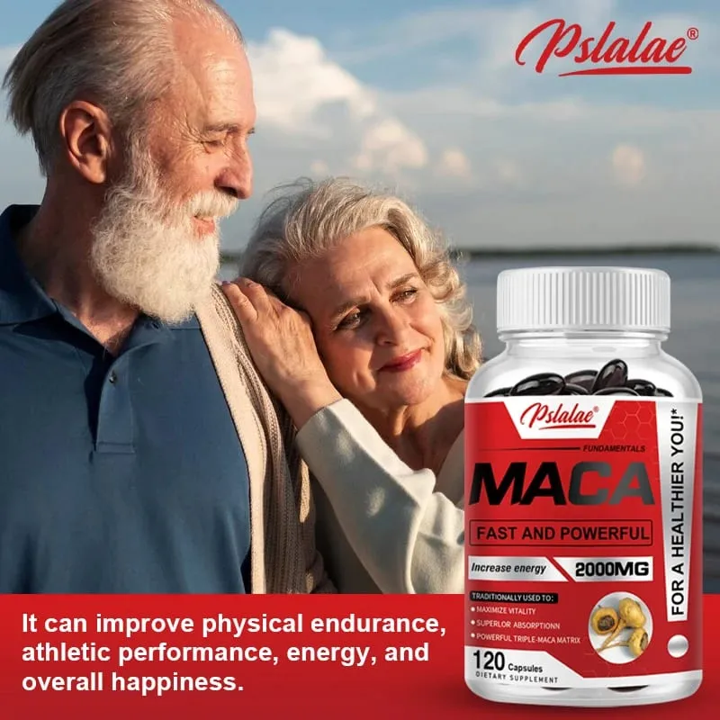 Maca Root Capsules for Men and Women To Maximize Vitality and Performance Made with Black Maca Red Maca and Yellow Maca Powders — image 6