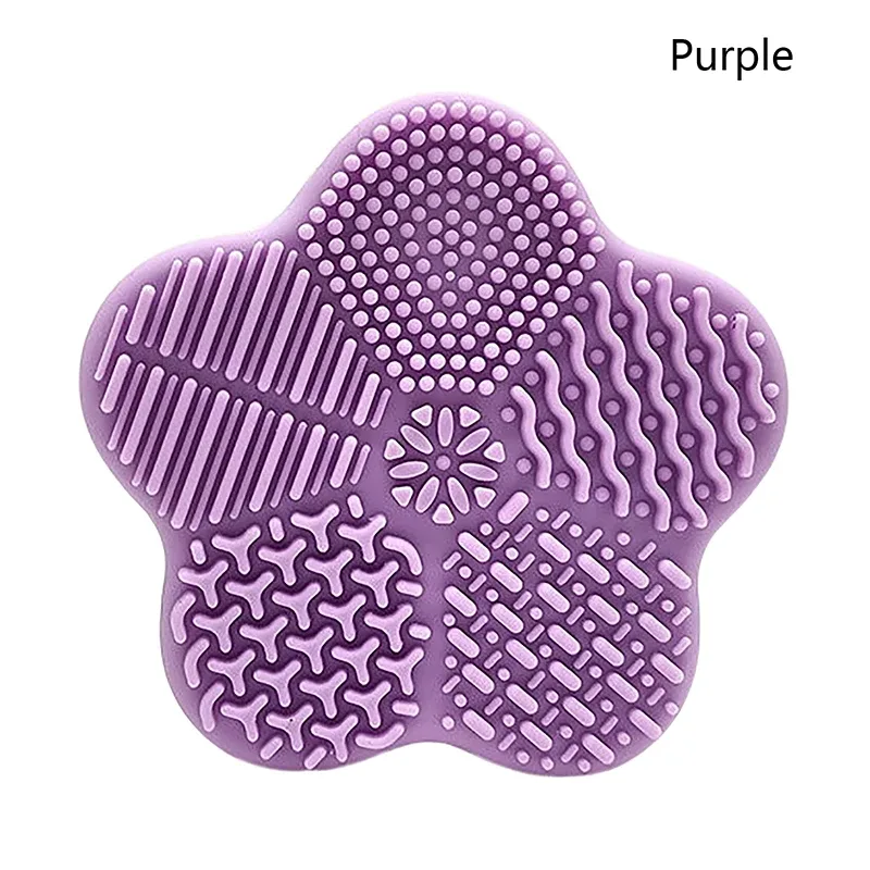1pc Colorful Heart Shape Clean Make Up Brushes Wash Brush Silica Glove Scrubber Board Cosmetic Cleaning Tools For Makeup Brushe — image 2