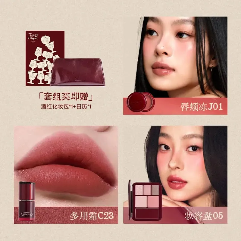 Limited Edition Makeup Gift Set Includes Lip Glaze Blush & Eyeshadow Palette Complete Face Makeup Kit with Cosmetic Bag — image 10