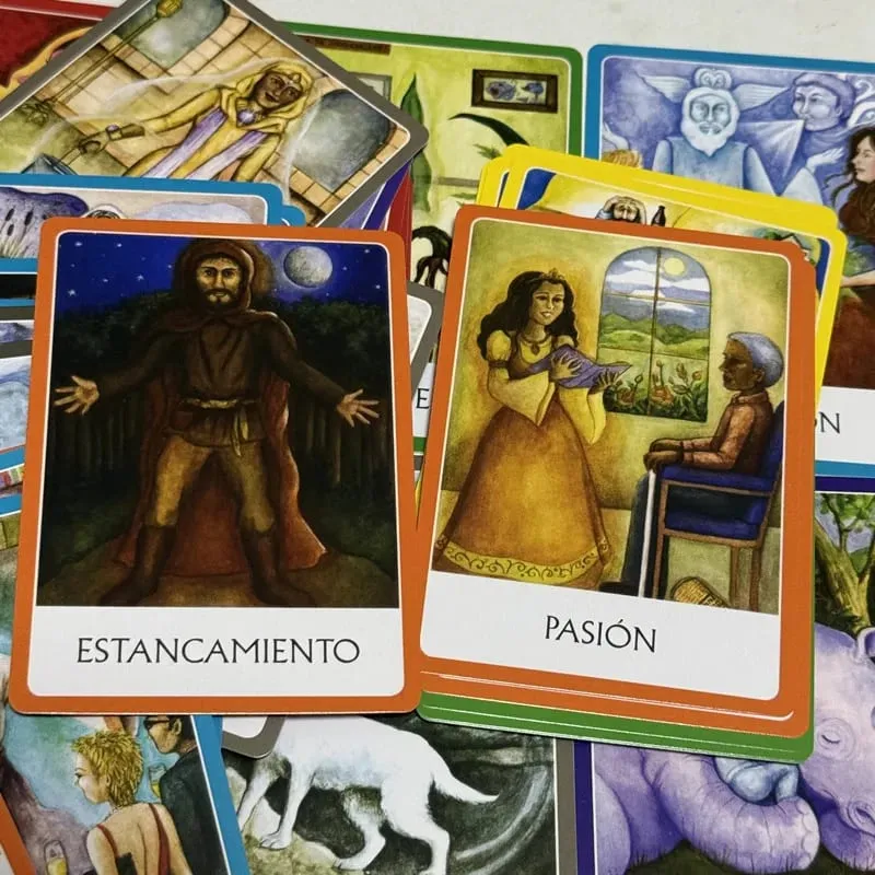 Chakras Oráculo De Los Chakra Oracle Cards 49 Deck 10.4*7.4cm Spanish Version Fate Divination Tarot Board Playing Game — image 3