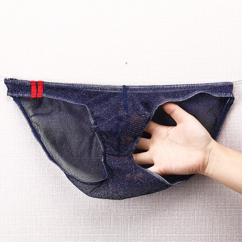 Herren-Unterwäsche-Slips, ultradünn, atmungsaktives Mesh-Höschen mit niedrigem Bund — image 28
