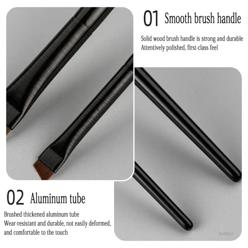 Makeup Brushes for Women Flat Fine Blade Eyebrow Contour Brush Eyeliner Brush Professional Liner Brow Cosmetic Beauty Tools — image 6