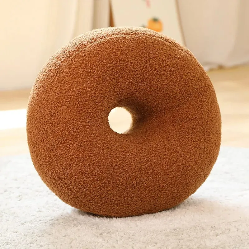 INS Popular Plush Yellow Moon Ball Shape Cushion Stuffed Donut Twist Bar Throw Pillow Home Decoration Room Pillow Birthday Gift — image 11
