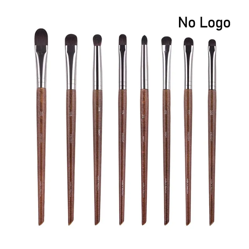 Natural wood Eye Makeup brushes whole set Pro Crease Eyeshadow Make up kit smudge highlighter eyebrow Lip lash brush practical