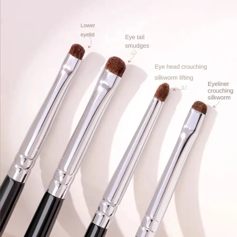 Eyeliner Smudge Brush Precision Smudge Makeup Brush Horse Hair Eyeshadow Smudge Brush Small Smoky Liner Makeup Brushes — image 1