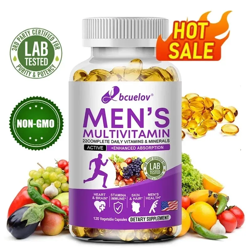 Men's Daily Multivitamin - 22 Vitamins & Minerals Dietary Supplement for Immunity Energy Digestion Skin and Overall Health — image 1