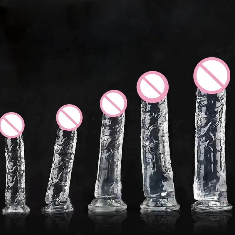 Realistické Dildo Jelly Přísavka na penis Dildo Big Dick Žena Masturbátor Klitorální Stimulátor Lesbické sexuální hračky pro ženy 7 velikostí — image 2