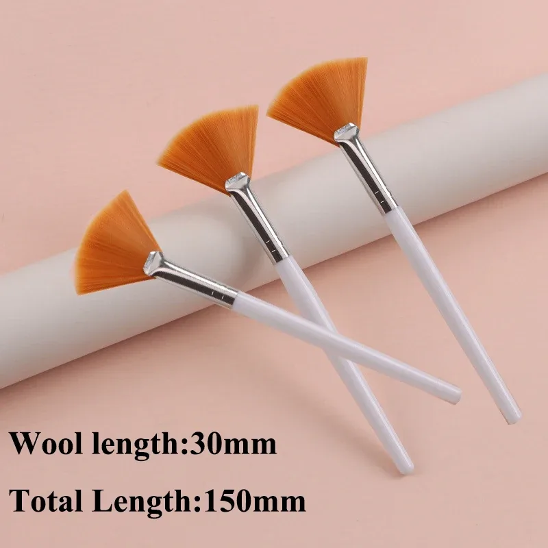 Practical Facial Brushes Fan Makeup Brushes Portable Mask Brush Cosmetic Tools for Women Flexible Facial Soft Mask Applicator — image 13