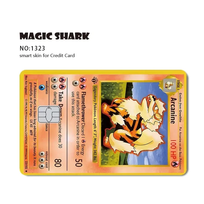 2026 New Charizard Blastoise Bulbasaur Eevee Metwo Sticker Film Skin Cover for Credit Debit Card — image 15