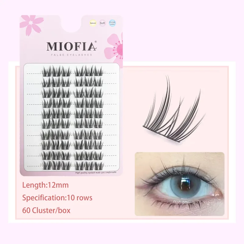 Cluster Lashes Natural Eyelash Extension Fluffy Fox Eye Lashes Mixed Tary Large Capacity Anime Lashes DIY Eyelash Cluster — image 18
