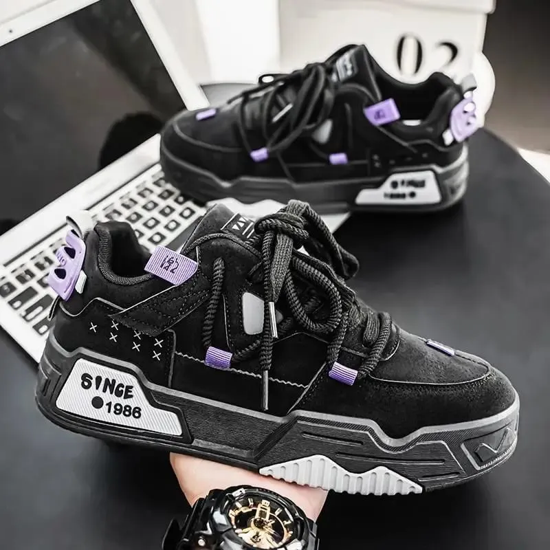 Spring men's new fashionable low top board shoes trendy versatile sports shoes casual comfortable men's sneakers