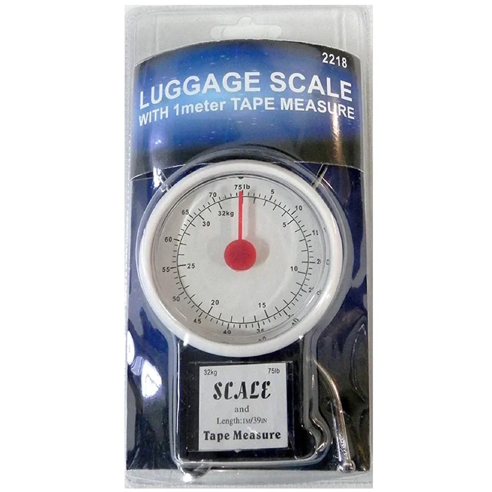 75 LB Portable Mechanical Dial Scale Hanging Kitchen Digital Scale Travel Luggage Weighing Multi-Purpose Scales with Tape Meas — image 6