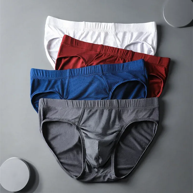 Intimo da uomo, slip da uomo, mutande modali sottili estive, fascino sessuale, pantaloncini traspiranti a vita bassa da uomo di grandi dimensioni — image 2