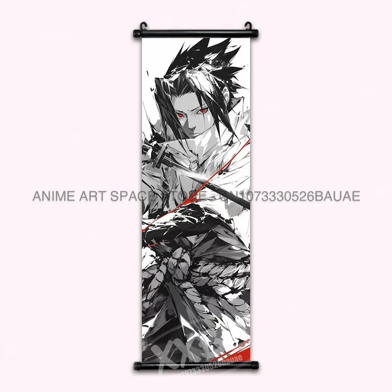 Anime Naruto Hanging Painting Hatake Kakashi Wall Art Scrolls Picture Uchiha Sasuke Home Decor Canvas Poster Haruno Sakura Mural — image 25