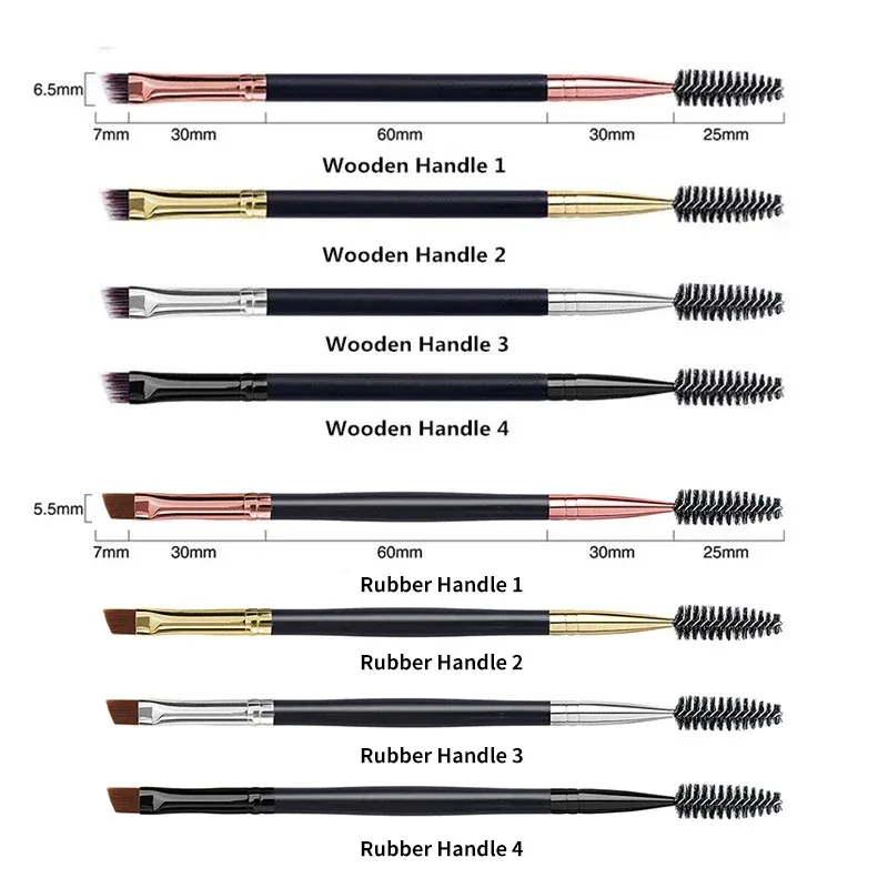 1pc 2 in 1 Double Head Eyebrow brush+Eyelash brush Makeup Tools Cosmetic Brushes Eye lash Make up Brushes brochas maquillaje — image 2
