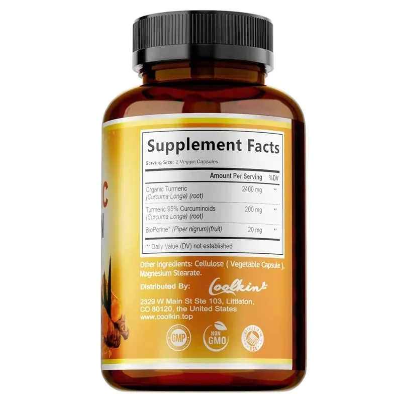 Turmeric Curcumin - Relieve joint pain promote bone growth Supports Joint Inflammation Antioxidant and Digestive Health — image 3