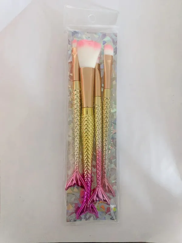 4 Set Makeup Brushes Set Cosmetic Powder Eye Shadow Foundation Blush Brush Soft Beauty Make Up Tool Maquiagem 6 Color Gradient — image 9