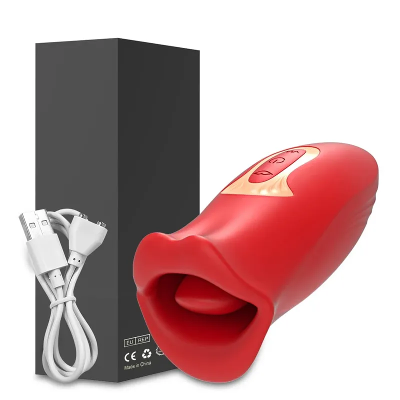 Thrusting Sucking Vibrator for Women Tongue Licking Nipple Clit Stimulator G-spot Dildo Massager Love Egg Sex Toys Couples