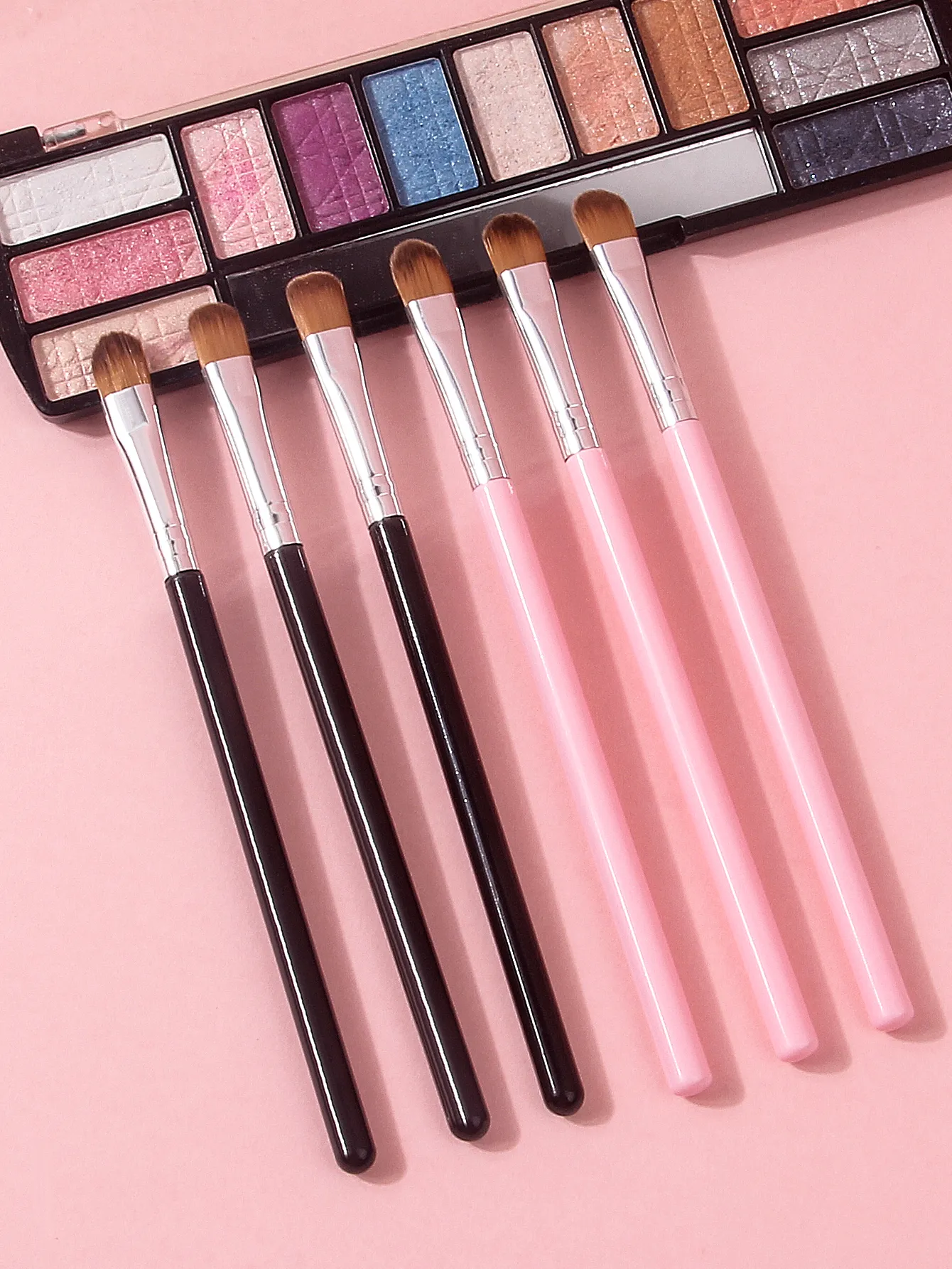 6PCS Multifunctional Eyeshadow Brush Set Precision Detailing Concealer Blending Shading Brushes for Makeup & Nail Art Tools