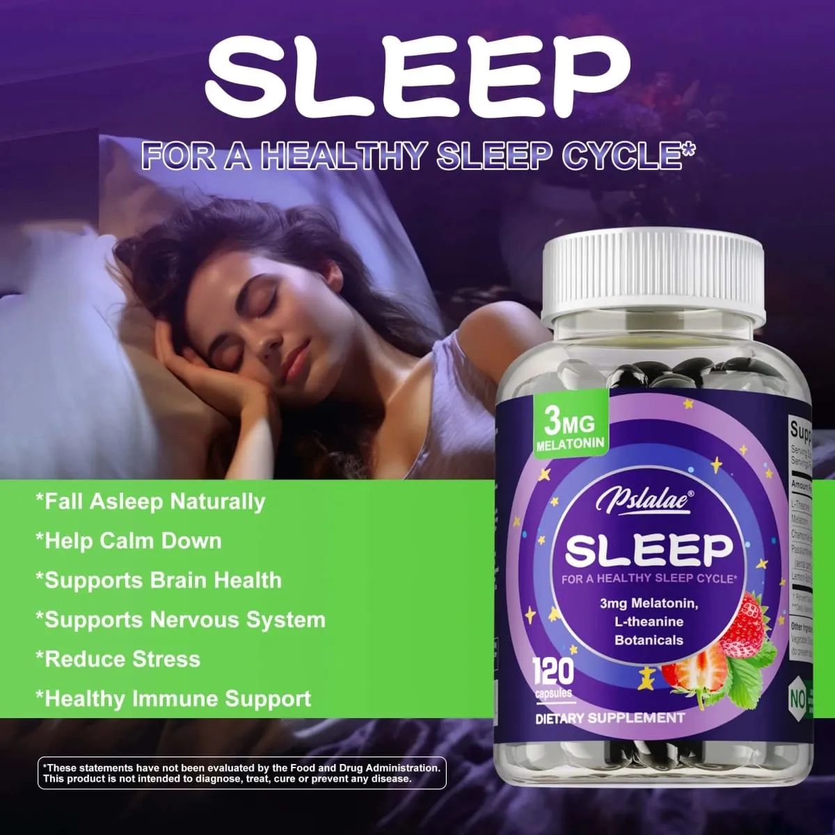 Sleep Supplements - Relieve Stress Improve Insomnia Improve Sleep Quality and Deep Sleep — image 4
