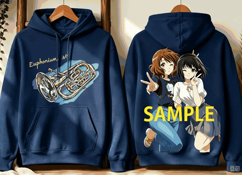 Sound! Euphonium Neutral Men's and Women's Fashion Hip Hop Oversized Unisex hoodies sweatshirt Sports Graphic Comfortable soft
