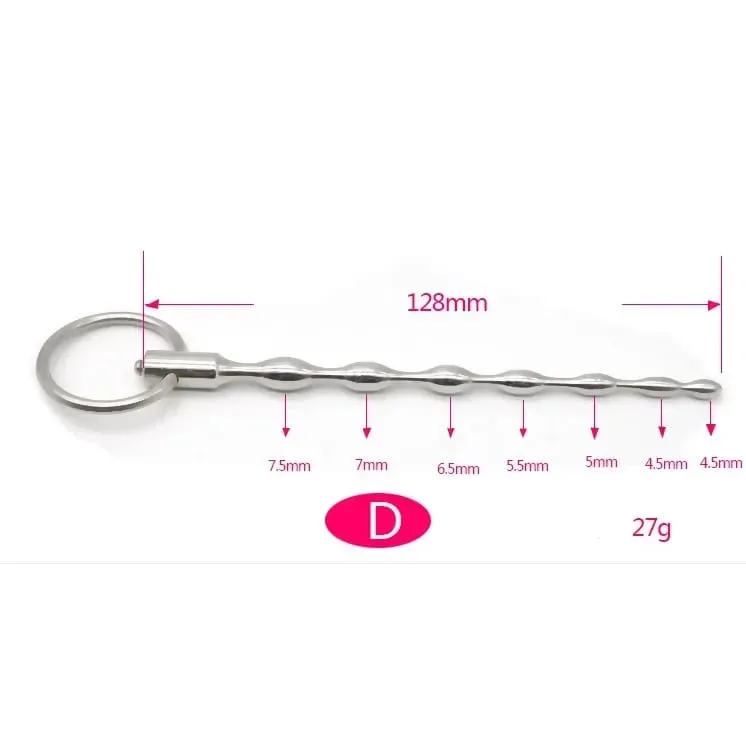 Stainless Steel E-stim Male Uretha Dilator Plug Sounds Penis Beads Plug Threaded Stimulator Ejaculation Sex Toy for Men Gay — image 6