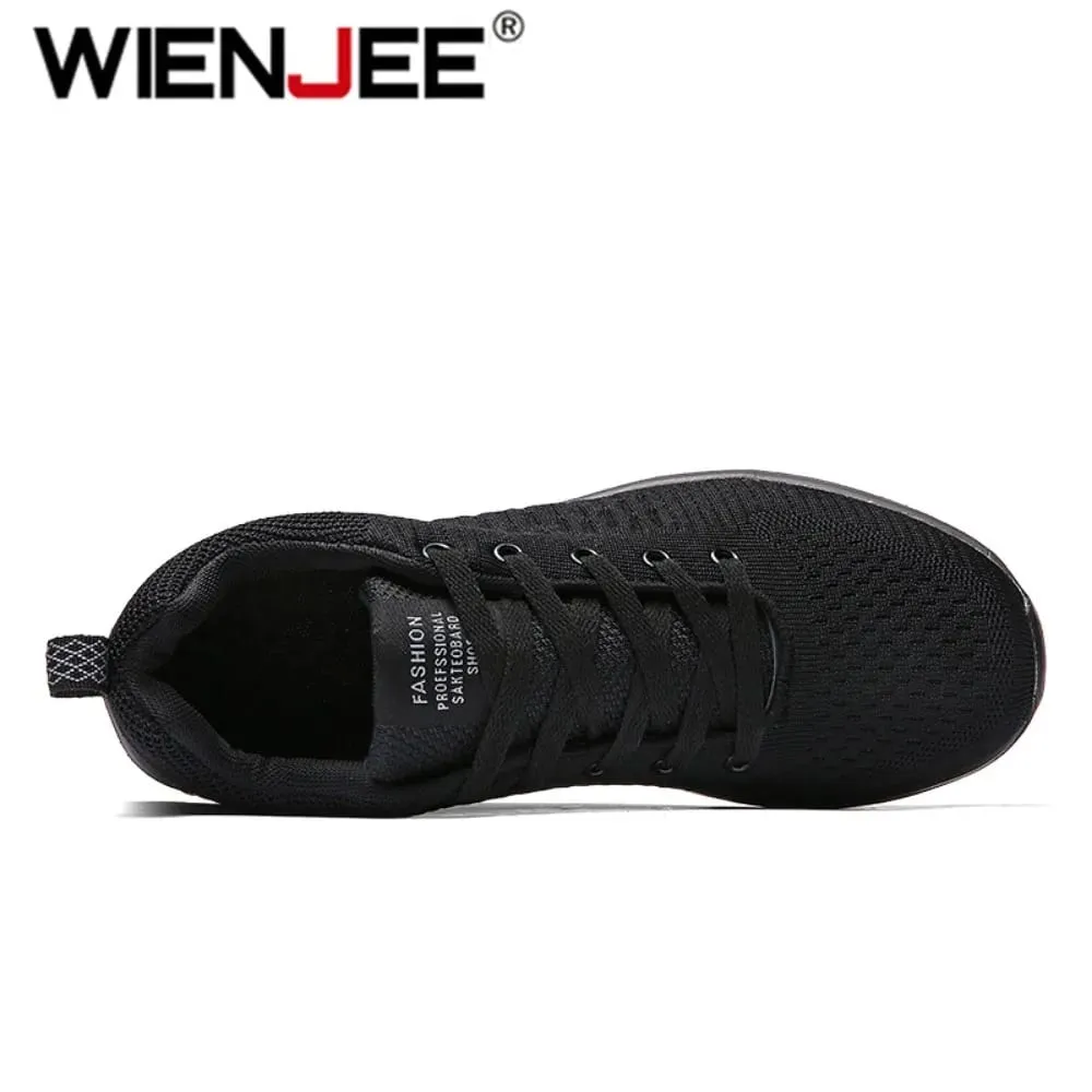 Men Running Walking Knit Shoe Casual Sneakers Breathable Sports Running Athletic Gym Lightweight Outdoor Women Shoes Size38-47 — image 5