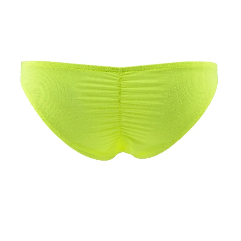 Hommes Bikini slips sous-vêtements Sexy homme U poche hanche ascenseur caleçon maille respirant mâle Mini culotte Ropa intérieur Hombre Slips