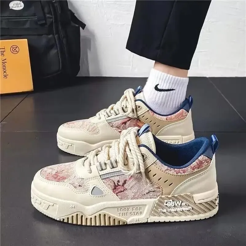 Spring and Autumn new breathable and comfortable shoes student trend versatile thick soled sports and leisure board shoes — image 6