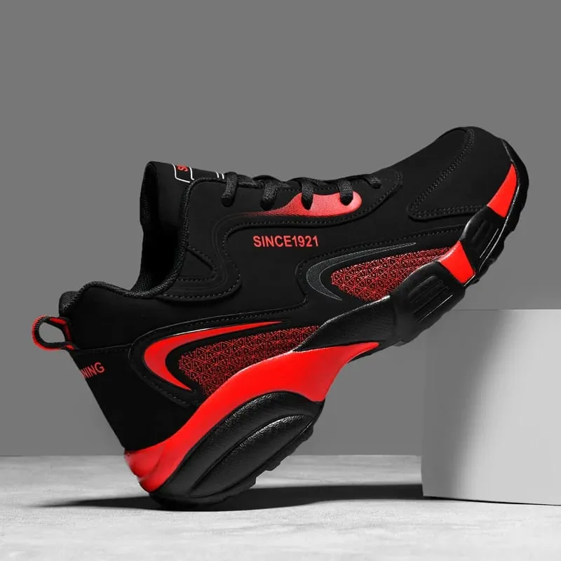 New Casual Thick Bottom Men's Sports Shoes Anti-Slippery Waterproof Male Sneakers Outdoor Walking Jogging Athletic Shoes