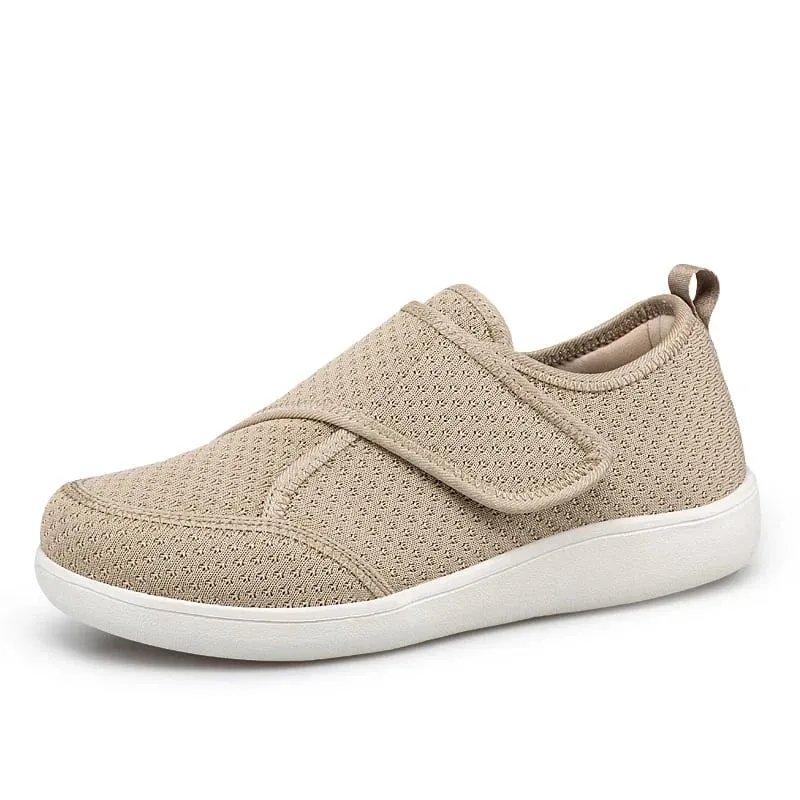 Zapatos abiertos para personas mayores, zapatos para diabéticos ajustables, grasa del pie hinchado, juanete ancho Hallux Valgus, ortopedia, eversión del pulgar, hombres y mujeres