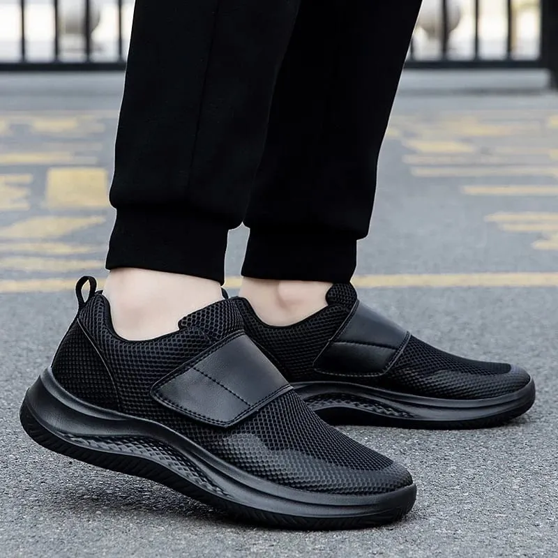 Men Orthopedics Wide Feet Swollen Walking Casual Shoes Thumb Eversion Adjusting Soft Comfortable Diabetic Man Shoes Big Size — image 5