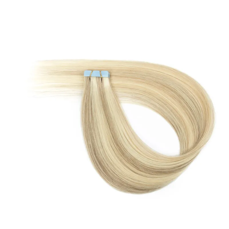 Macchina Remy Mini nastro invisibile per capelli umani veri nelle estensioni Trama della pelle per capelli laterali da donna 10 pezzi Uso quotidiano Indossare — image 14