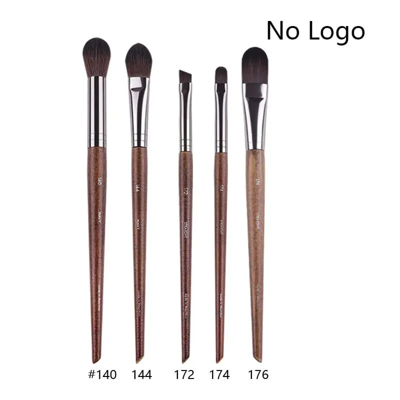 5pcs/set Natural Wood Eyeshadow Makeup Brushes Eye Detail Make Up Brush Concealer Crease Smudge Cosmetic tools Set Thin liner — image 13