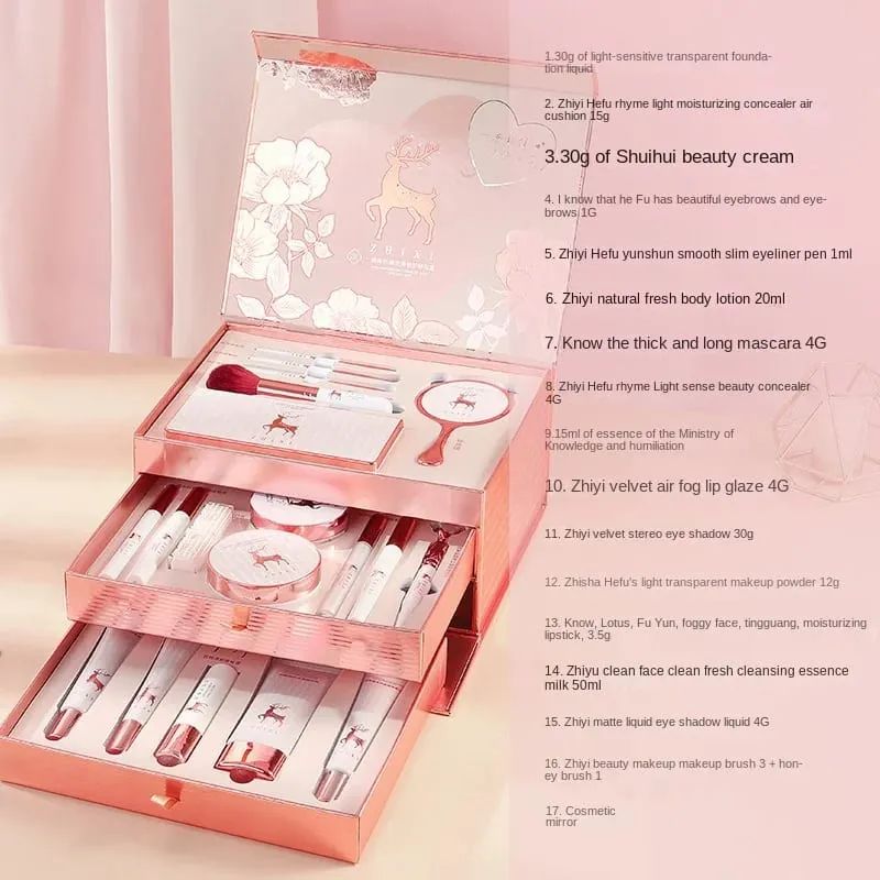 20 Pcs Makeup Set Box Full Box Lipstick Eyeshadow Set Gift Set Complete Make Up Skincare Products Cosmetics For Women