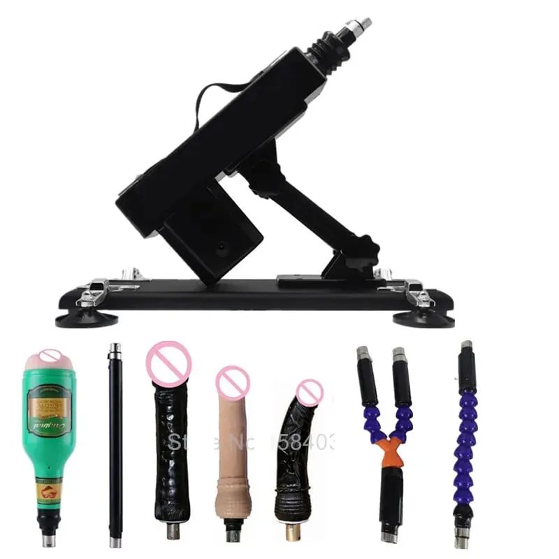 Strong Motor Automatic Vibartor Sex Machine with Dildo Attachments Adjustable Gun Love Machine Sex Toys for Man Women Adult Game — image 1