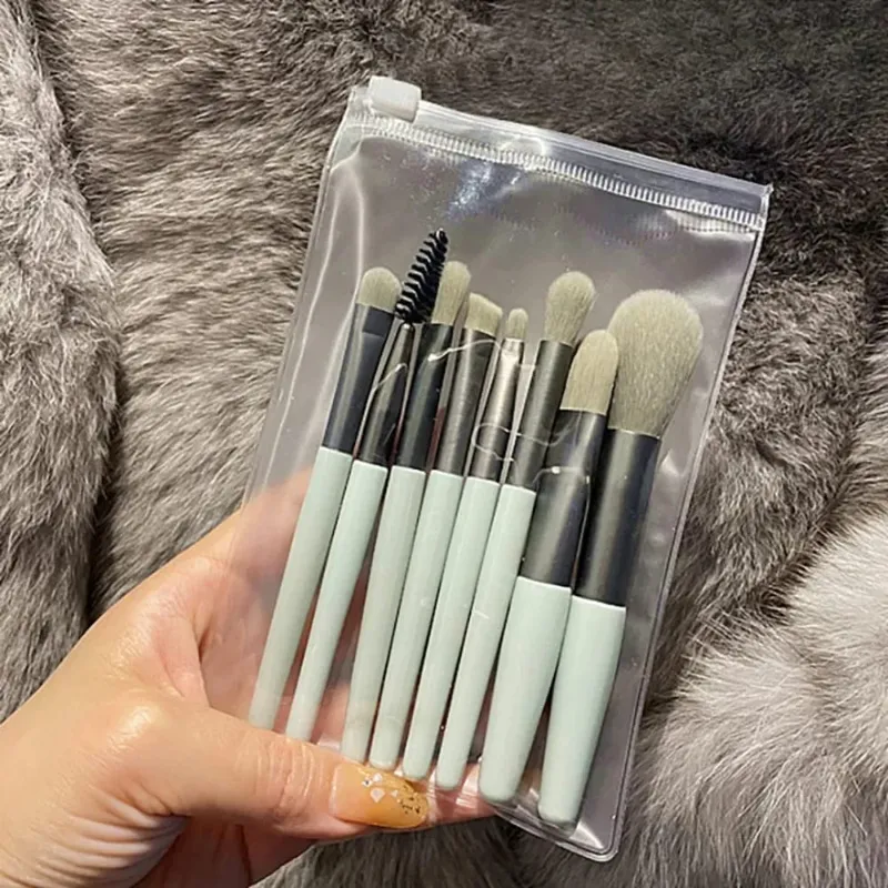 Podkladová tvářenka Powder Oční stíny štětce na make-up Blending 8ks Měkké nadýchané štětce na make-up Kosmetické nástroje štětce na make-up Kosmetika — image 8