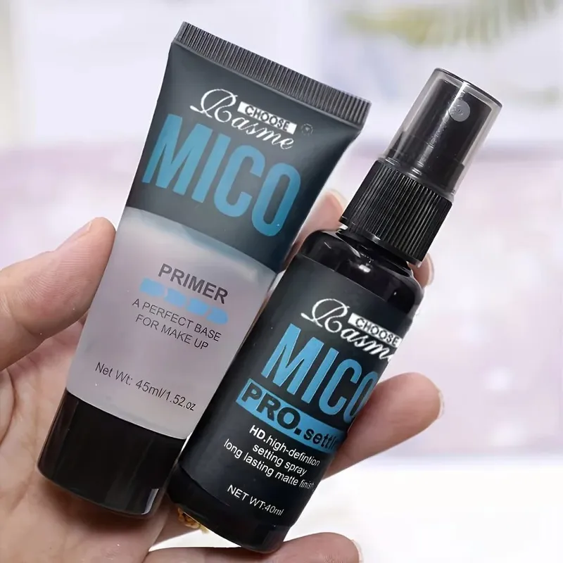 Makeup Set Of Makeup Primer + Setting Spray Invisible Pore Color Rendering Hold Makeup For Base Makeup And Makeup Finishing