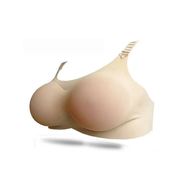 Breast Forms Lightweight Fake Boobs lifelike Prosthesis Bra 500-1400g Skin Friendly A-D Cup Bra novelty Costume — image 12
