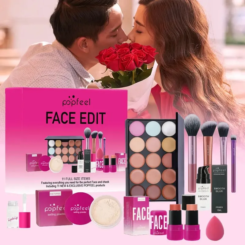 Valentine's Day and Holiday Makeup Gift Set - All-in-One 11-Piece Makeup Kit for Girls and Women Featuring Concealer — image 6
