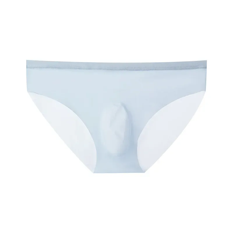 1Pc Ice Silk Sexy Men's Briefs Underpants Breathable Man Underwear Briefs Transparent Sexy Men Underwear Summer Mens Panties — image 16